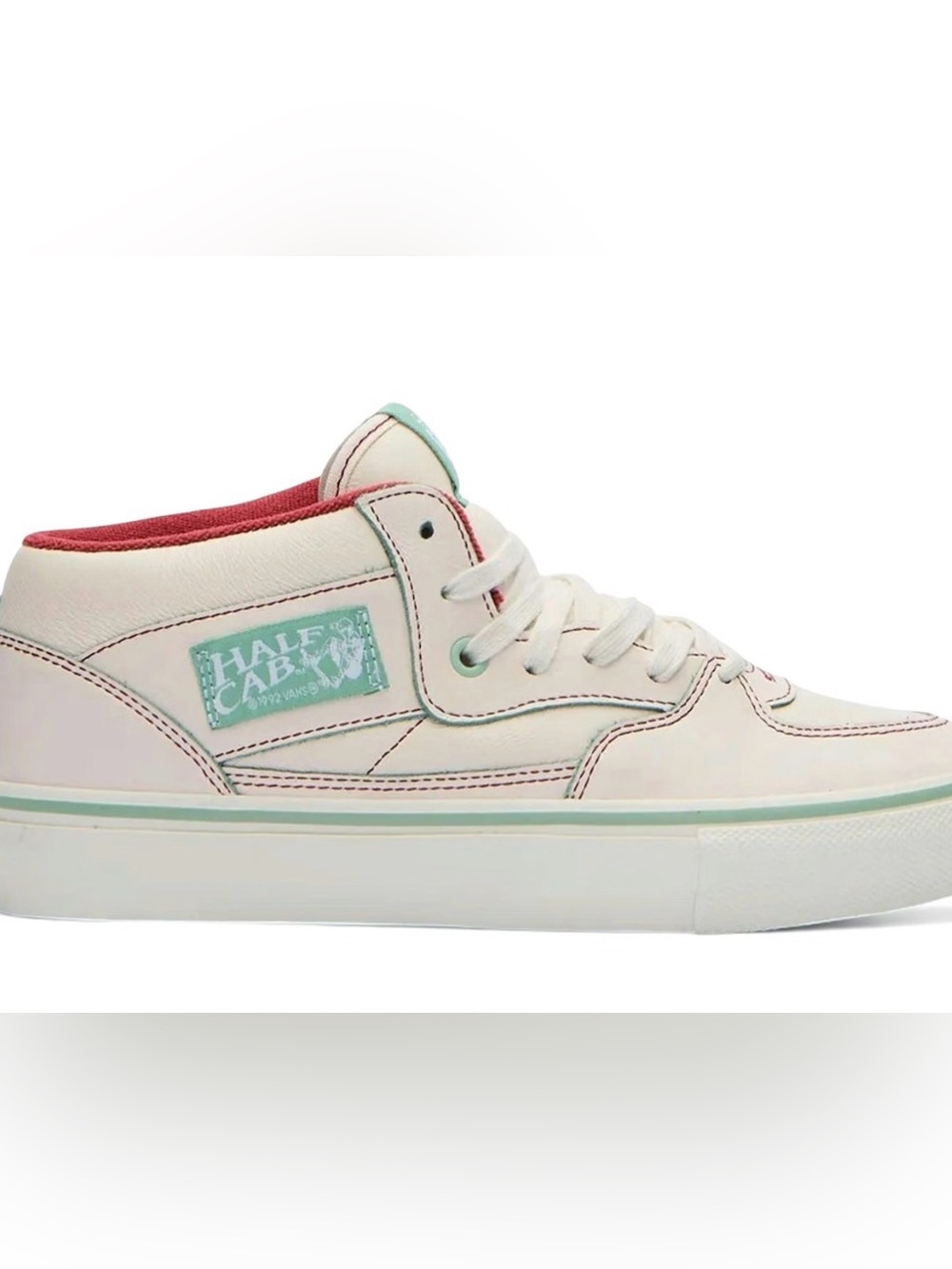NWOT The Crenshaw Skate Club x Vans Half Cab 'White Mint Maroon Sz 13